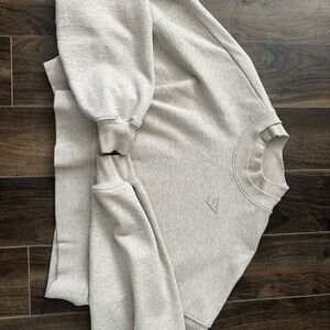 Gymshark Beige Athleisure Cropped Sweater